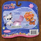 Littlest Pet Shop White Siamese Cat   Yorkshire Terrier Puppy Dog Vintage  2004 
