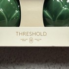 Threshold Salt   Pepper Shaker Set Green Stoneware Artichoke Kitchen Table Decor