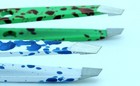 2 Pcs Eyebrow Tweezers Set Useful Stainless Steel Slant Tip Hair Removal Tools