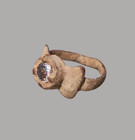 Lot Of 5 Antique Islamic   Christian Rings W  Stones - 18th C  Middle East