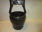 Antique 19th Century Large Wooden Chinese Rice Water Bucket
