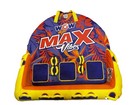 Wow Sports Max Vibes 1-3 Rider Inflatable Towable Tube Boat Raft Float
