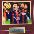 Barcelona Lionel Messi Signed Autographed Photo Framed With Card Beckett Bas