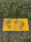 Intersection 500 Feet Embossed Steel Road Highway Sign New Old Stock