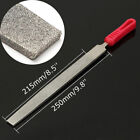 10   250mm 120 Grit Alloy Long Diamond Coated Flat File Filing Stone Thick 5mm