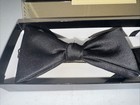Robert Talbott  protocol  -black Silk  Bow Tie  pre-tied  - Men   s Dress