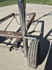 Compact  Chrome-plated Metal Folding Luggage Cart With Flip Out Support Platform