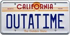 Back To The Future Movie Prop Custom Frame Delorean License Plate Display