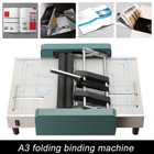 A3 Booklet Folding Binding Machine 60w Office Paper Stapling Making Book Stapler
