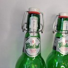 Grolsch Beer Green Glass 15 2 Oz  Bottles Porcelain Flip Swing Top Lot Of 3