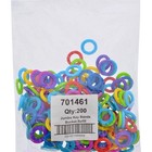 Hillman 701461 Plastic Multicolored Crack-resistant Bands caps Key Ring 5 L In 