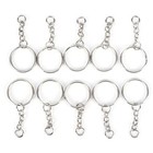 Silver Keychain Keyring Split Ring Key Ring Key Chain Key Holder For Metal Blank