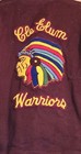 Rare 1940 Lasley Knitting Co Varsity Sweater Cle Elum Warriors Wool Indian Chief