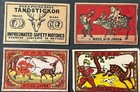 Japanese Vintage Meiji-taisho Era Match Box Label Collections 15set Rare Items