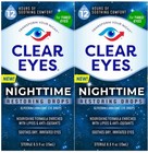 2 Clear Eyes Nighttime Drops  Soothes Dry   Irritated Eyes 0 5fl Oz Exp 10 2026