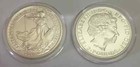 2014    2 Rare Incorrect Obverse Mule Error Britannia 1 Oz Silver Bullion Coin