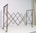 Antique Funeral Expand Scissor Frame Youth Coffin Bier Gargoyle Feet Victorian