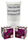 Boulder Station Las Vegas Casino Craps Dice Purple Polished Mixed Serials  s