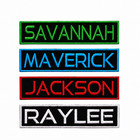  love It   Custom Embroidered Name Tag 4in X 1in Size