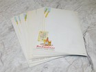 Lot Of 100 Vintage Budweiser Double Side Printed Paper Menu Sheets 6  X 9 5 