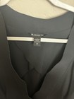 Athleta Avenue Blazer Black Open Front Travel Jacket Size 20