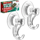 Suction Cup Hooks For Shower-max Load 10 Lb  No Trace  Reusable   Removable 