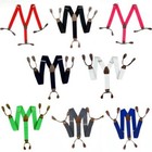 Braces Suspenders Adjustable Slim Unisex Men Ladies Trouser Fancy Dress Clip On
