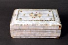 Antique Islamic Old Mother Of Pearl Fitted Collectible Jewelry Box G10-125 