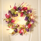 Lavender Hydrangea Wreath Front Door Spring Artificial Flower Garland Home Decor