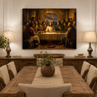 The Last Supper Canvas Wall Art Jesus Christ Disciples Apostles Painting Print