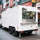 Mobile Food Trailer With Full Kitchen Efficient Mini Food Truck For Fast Food Co