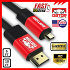 Micro Hdmi To Hdmi Cable Adapter Converter 4k Gopro Hero 7 6 5 4 3 Camera 60hz