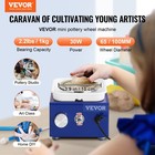 Vevor Pottery Wheel Mini Ceramic Wheel Sculpting Tools Apron Two Turntables 30w