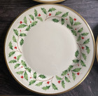 Lenox    holiday    Dimension  set Of 4   Dinner Plates Made In Usa