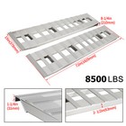 72  X 15  Aluminum Hook Ramps 8500lbs Car Trailer Truck 1 Pair Ramps Hook End