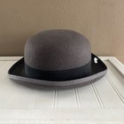 Hats In The Belfry Size M Wool Felt Gray Fedora Feather Hat