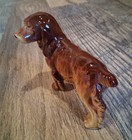 Vintage Glossy Porcelain Or Ceramic Brown Spaniel Dog Figurine Made In Japan