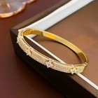 7ct Round Cut Lab Created Diamond Women s Bangle Bracelet 14k Yellow Gold Plated