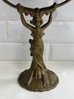 Antique Art Nouveau Style Figural Woman Vanity Mirror
