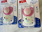 Nuk Orthodontic Pacifiers - 0-6 Months - 2 Packs - 4 Total - Pink - Glow In Dark