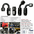 2pcs An6 an8 an10 an12 Swivel Hose End Fitting Adapter Oil fuel gas Hose Line