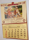Vintage 1957 Appliance Company Calendar  Complete  Recipes   More  Lenoir  N  C 