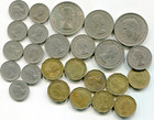 Uk Vintage Coins Lot Of  24  1 2 Crown - 3 Pence     Lotjun9866