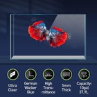 10 Gallon Ultra Clear Glass Fish Tank  Rimless Low Iron Aquarium For Betta nano 