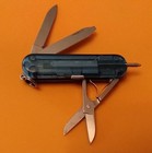 Victorinox Signature Lite Translucent Teal Sak 58mm  Red Led  Nice Condition