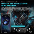 Motorcycle Helmet Interphone Bluetooth 5 1 4-way 1200m Intercom Headset Fm Radio