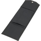 Folding Black Faux Leather Jewelry Travel Folder Display Box 6  X 8 1 4 