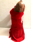 For Love   Lemons Victoria s Secret Red Fiona Faux Fur Slip Dress S Nwt