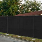 Privacy Fence Set With Poles And Rails Ground Spikes Kit For Garden Pool Yard