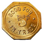 Zutz Billiards Vancouver  Washington Good For 5 Cents In Trade Pool Hall Token